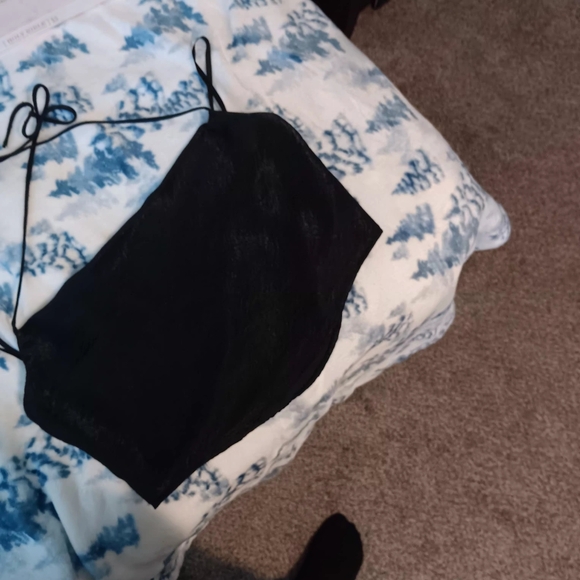 Black Women's Cami Top - Lightweight Strappy Tank - Picture 9 of 11